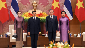 越共中央总书记、国家主席苏林举行仪式 欢迎泰国国王玛哈·哇集拉隆功访越