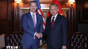 越共中央总书记、国家主席苏林会见美国贸易代表
