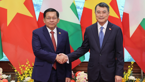 越南政府总理黎明兴会见缅甸总统敏昂莱