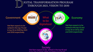 Infographics: Viewpoints and goals of National Digital Transformation Program