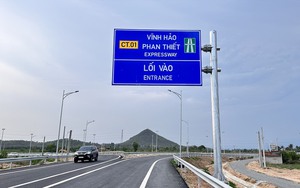 Xử lý tình trạng xói lở trên tuyến đường bộ cao tốc 
Vĩnh Hảo - Phan Thiết