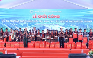 Thủ tướng Phạm Minh Chính dự khởi công trường học tại xã biên giới Tây Giang (Đà Nẵng)