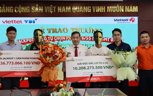 Vietlott trao giải jackpot 1 power 6/55 và độc đắc lotto 5/35 đến 2 thuê bao Viettel