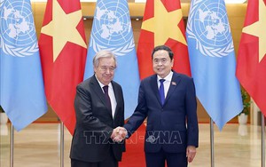 Chủ tịch Quốc hội Trần Thanh Mẫn hội kiến Tổng Thư ký Liên Hợp Quốc António Guterres