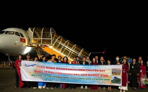 Quảng Bình: Đón chuyến bay quốc tế đầu tiên từ Đài Loan (Trung Quốc)