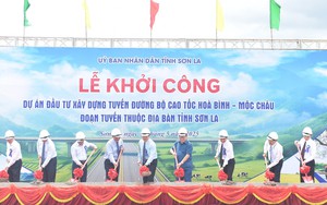 Khởi công Dự án đầu tư xây dựng tuyến đường bộ cao tốc Hòa Bình - Mộc Châu, đoạn tuyến thuộc địa bàn tỉnh Sơn La