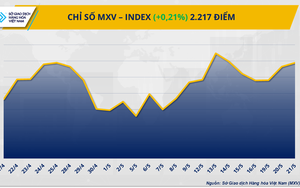 Diễn biến giằng co, MXV-Index đóng cửa trên mức 2.217 điểm