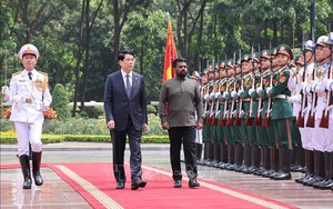 Chủ tịch nước Lương Cường chủ trì lễ đón chính thức Tổng thống Sri Lanka
