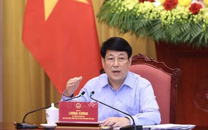 Chủ tịch nước Lương Cường làm việc với Văn phòng Chủ tịch nước về các nhiệm vụ trọng tâm thời gian tới