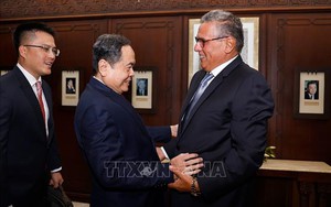 Chủ tịch Quốc hội Trần Thanh Mẫn hội kiến Thủ tướng Morocco Aziz Akhannouch