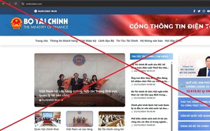 Cảnh báo giả mạo Cổng thông tin điện tử Bộ Tài chính để lừa đảo