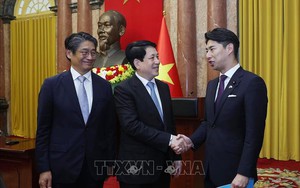 Chủ tịch nước Lương Cường tiếp Trưởng Ban Thanh niên Đảng Dân chủ tự do Nhật Bản