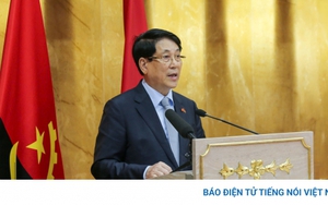 Chủ tịch nước Lương Cường phát biểu chính sách tại Quốc hội Angola