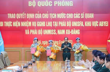 Viet Nam sends more officers for peacekeeping operations in Abyei and South Sudan