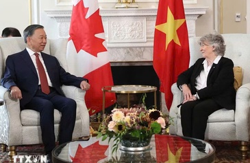 Top leader To Lam meets Canadian Governor General Louise Arbour