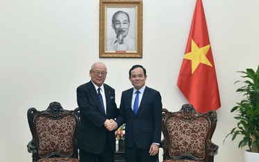 Phó Thủ tướng Trần Lưu Quang tiếp người bạn Nhật thân thiết của Việt Nam