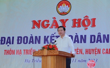 Phát biểu của Phó Thủ tướng Trần Hồng Hà tại Ngày hội Đại đoàn kết dân tộc năm 2023