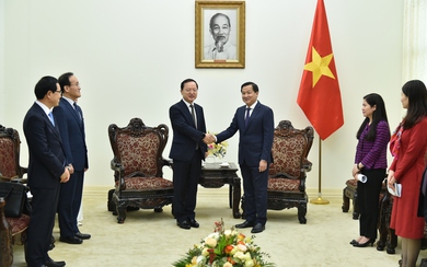 Phó Thủ tướng Lê Minh Khái tiếp Tổng Giám đốc Tập đoàn Samsung Electronics