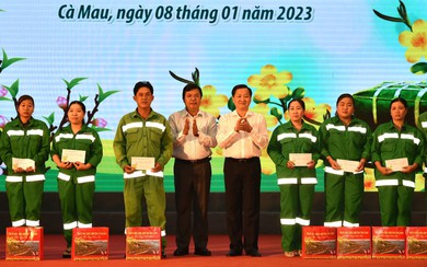 Phó Thủ tướng Lê Minh Khái chúc Tết gia đình chính sách, người lao động, gia đình nghèo tỉnh Cà Mau