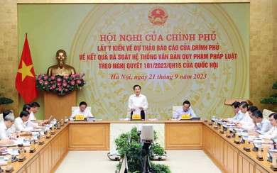 Lấy ý kiến dự thảo Báo cáo của Chính phủ về rà soát hệ thống văn bản quy phạm pháp luật