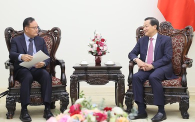Phó Thủ tướng Lê Minh Khái tiếp Bộ trưởng Bộ Tài chính Lào