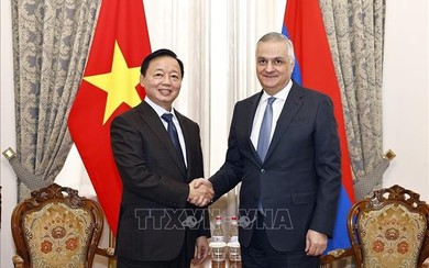 Phó Thủ tướng Trần Hồng Hà hội đàm với Phó Thủ tướng Armenia Mher Grigoryan
