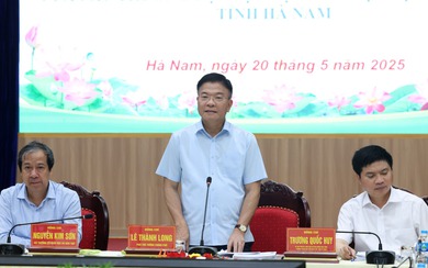 Phó Thủ tướng Lê Thành Long làm việc với tỉnh Hà Nam về triển khai dự án xây dựng Khu Đại học Nam Cao