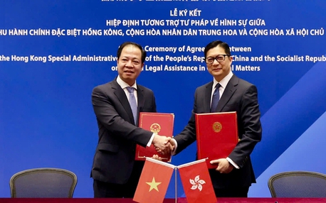 越南和中国香港签署刑事事宜相互法律协助协定