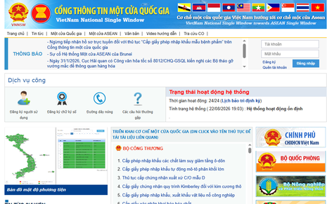 Quy định đăng ký, khóa, kích hoạt, thu hồi, quản lý tài khoản người sử dụng Cổng thông tin một cửa quốc gia