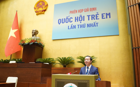 Phát biểu của Phó Thủ tướng Trần Hồng Hà tại phiên họp giả định "Quốc hội trẻ em"