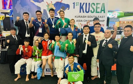 Vietnamese athletes take regional kurash championships&#39; golds