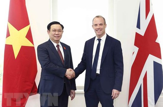 Top legislator meets British Deputy PM Dominic Raab