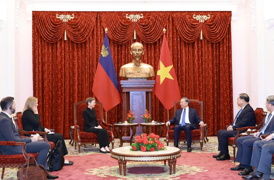General Secretary, President To Lam meets Liechtenstein Prime Minister Brigitte Haas