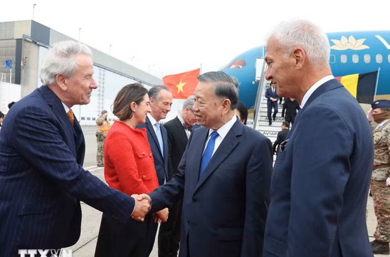 To Lam starts official visits to EU, Belgium