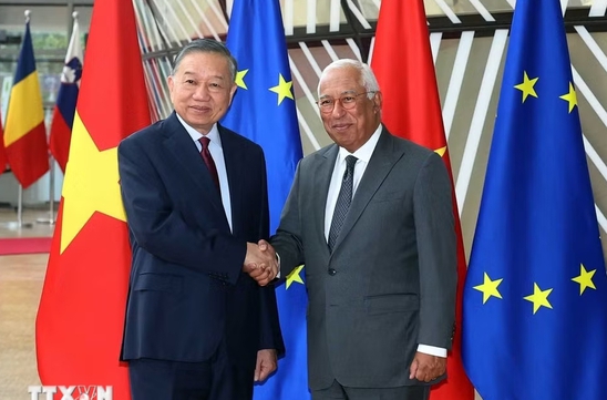EC President hosts welcome ceremony for top leader To Lam