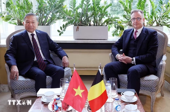 To Lam holds talks with Belgian Prime Minister Bart De Wever