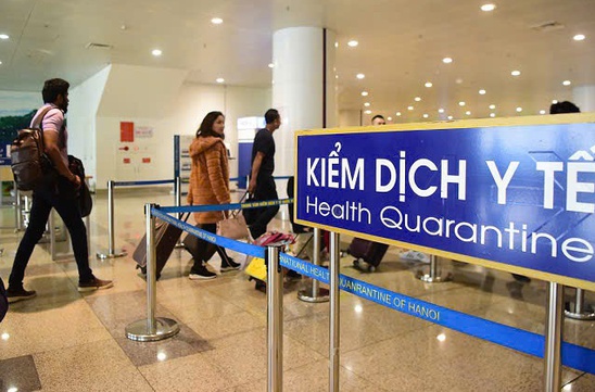 Health declaration notice for Viet Nam-bound travellers