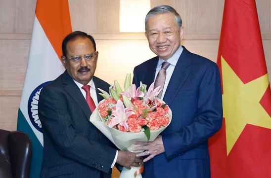 Top Vietnamese leader meets Indian National Security Advisor