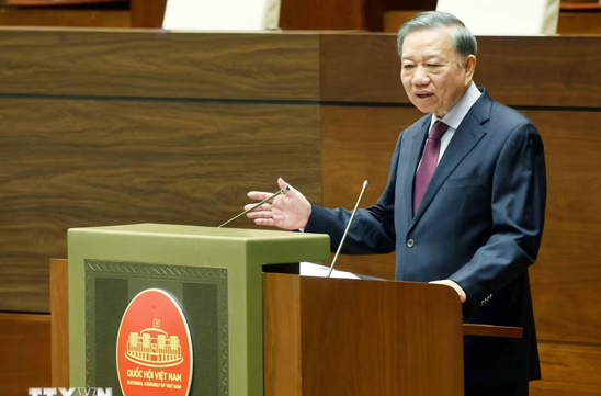 Top leader clarifies Viet Nam's policy towards neighboring countries, major powers
