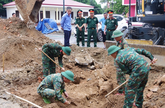 Phát hiện, quy tập thêm 6 hài cốt liệt sĩ tại khú phố Thành Cổ, Quảng Trị