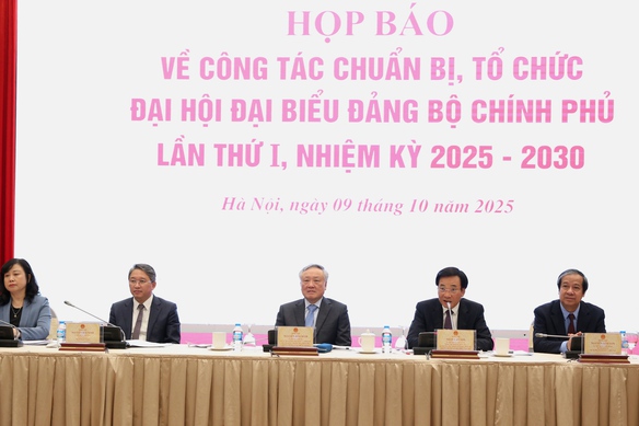 Họp báo về công tác chuẩn bị, tổ chức Đại hội Đại biểu Đảng bộ Chính phủ lần thứ 1, nhiệm kỳ 2025-2030