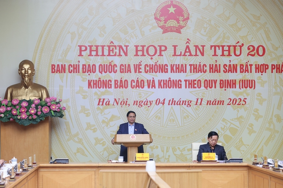Thủ tướng chủ tr&#236; phi&#234;n họp thứ 20 của Ban Chỉ đạo quốc gia về ph&#242;ng, chống khai th&#225;c IUU