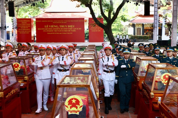 Truyền hình trực tiếp Lễ truy điệu, an táng hài cốt liệt sĩ