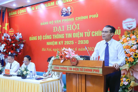 Đại hội Đảng bộ Cổng TTĐT Chính phủ: Đoàn kết, kỷ cương, trách nhiệm, chuyên nghiệp và hiệu quả