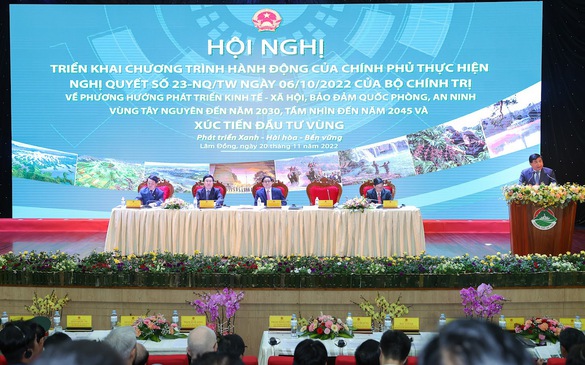 Thủ tướng Phạm Minh Chính chủ trì hội nghị phát triển kinh tế - xã hội, bảo đảm quốc phòng, an ninh Vùng Tây Nguyên