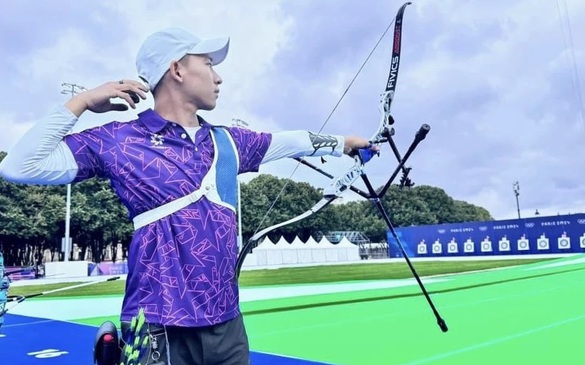 Cung thủ Lê Quốc Phong xếp hạng 47 vòng xếp hạng môn bắn cung tại Olympic