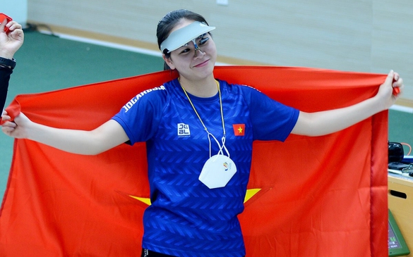 Olympic Paris 2024: Xạ thủ Trịnh Thu Vinh vào chung kết 10m súng ngắn hơi nữ