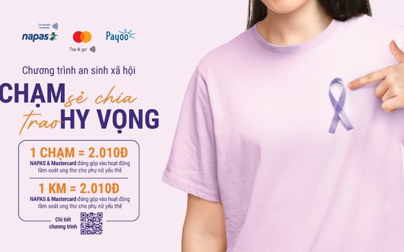 NAPAS, Mastercard và Payoo tặng gói tầm soát ung thư cho phụ nữ yếu thế