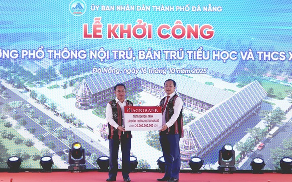 Agribank chung tay dựng xây trường nội trú vùng biên Tây Giang