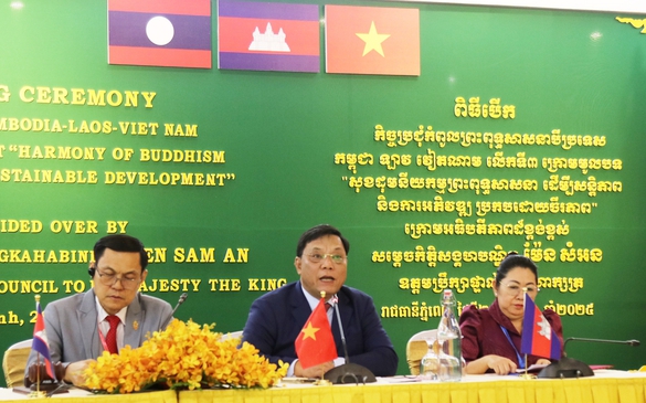 Việt Nam - Lào - Campuchia hợp tác lan tỏa giá trị nhân văn của Phật giáo